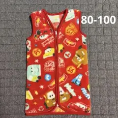 Disney baby カーズ スリーパー フリース　80 90 100 赤