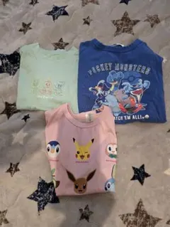 子供服 サイズ120 まとめ売り3点　ポケモン Tシャツ