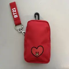 BT21 TATA ミニポーチ カラビナ付き