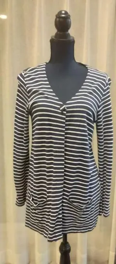 【agnès b.】ボーダー カーディガン