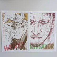 ヒロアカ原画展　ホークス　エンデヴァー