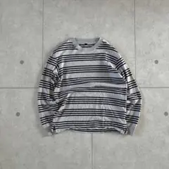 old uniqlo マルチ　ボーダー　カットソー　ロンT y2k