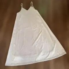 【Re:EDIT】 ロングキャミワンピース Mサイズ ベージュ