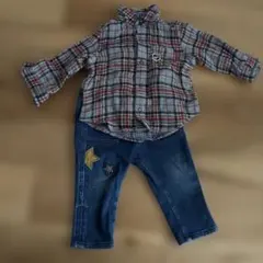 ミキハウス　シャツ　パンツセット　長袖おまけ