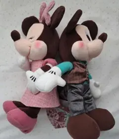 ディズニー ミッキー&ミニー ペアぬいぐるみ ルビー&ミントショコラ