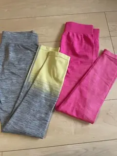 【GU】ヨガウェア レギンス スパッツ M size 2枚セットのサムネイル