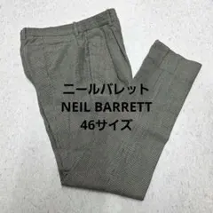 ニールバレットNEIL BARRETT 千鳥格子柄 スラックスパンツ　46のサムネイル