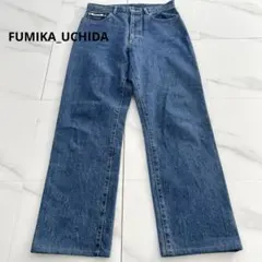 希少✨フミカウチダ Fumika Uchida ロゴタグ ストレートデニムのサムネイル