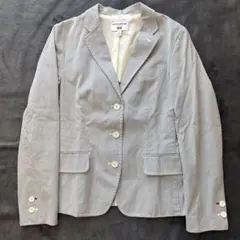 UNIQLO イネス グレー テーラードジャケット　ユニクロ　コラボ　ストライプ