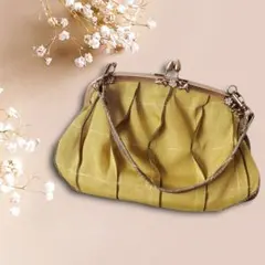 マルウ TOKYO HANDBAG リザード がま口 ハンドバッグ グリーン - メルカリ