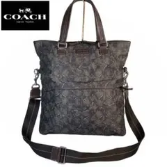 極美品⭐️COACH コーチ　カモ柄　迷彩柄　ミリタリー　2way バッグ