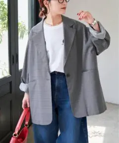 チェックルーズジャケット38 Spick & Spanのサムネイル