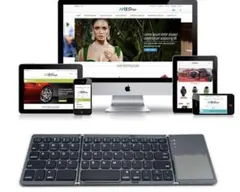 ワイヤレスキーボード 折りたたみ  ブラック