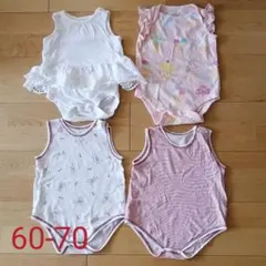 女の子　Gap  グンゼ　夏物　ロンパース　4点　60-70