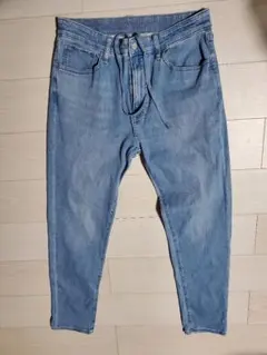 【②】UNIQLO EZY JEANS M ライトブルー