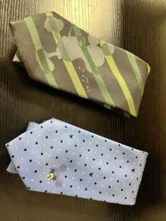 ミッキーマウス 水玉 ネクタイ & ストライプ ネクタイ セット