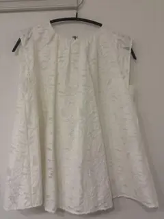 ORR ノースリーブ ホワイト 花柄 スパンコール XS | Mercari