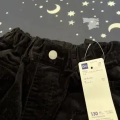 新品タグ付き　GU ブラック　パンツ 130