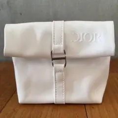 【ほぼ新品】 Dior アメニティポーチ白　ノベルティのサムネイル