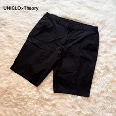 UNIQLO ユニクロ セオリーコラボ ハーフパンツ ショーツ 黒 ブラック L