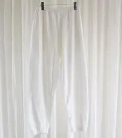 COMOLI/LW コットン裏毛パンツ WHITE 25SS