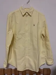 【中古】ポロラルフローレン★シャツ★ブラウス★長袖★M★イエロー