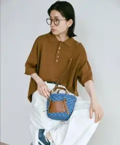 JISTORY BASKET SHOULDER BAG　青