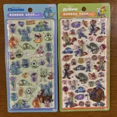 新品未使用　ボンボンドロップシール 2枚セット モンスターズ・インク ズートピア