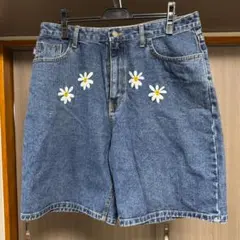 LABROS 4 daisy shorts denim デニムショートパンツ L - メルカリ