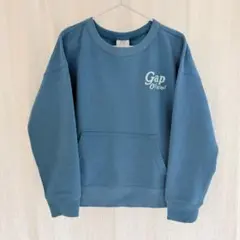 【美品】GAPkidsロゴトレーナー Sサイズ（120）薄手 裏起毛 洗濯乾燥可
