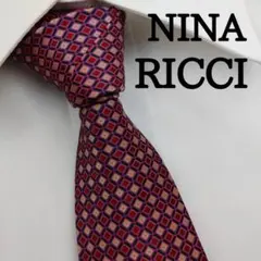 極美品】ニナリッチ NINA RICCI ネクタイ 総柄 シルク ブランド - メルカリ