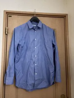 UNIQLO +J ブロードシャツ 長袖 Mブルー ストライプ