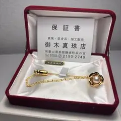 真珠 花モチーフ ブローチ　未使用品
