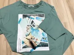 【AS KNOW AS PINKY】 プリント ロングワンピ