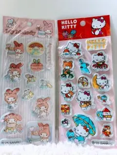 ハローキティ　マイメロ　ウォーターシール　2枚セット