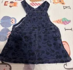 東京ディズニーリゾート限定　ミニー総柄デニムサロペット スカート 90cm