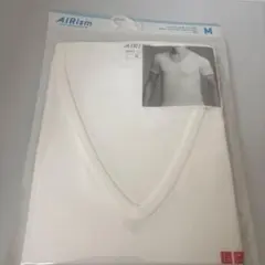UNIQLO AIRism VネックTシャツ M ホワイトのサムネイル