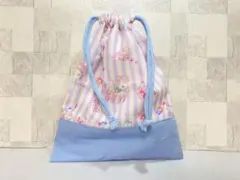 ユニコーン柄　巾着袋/給食袋