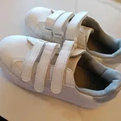 ホワイト ベルクロスニーカー