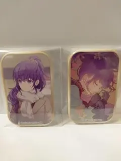 プロセカ　朝比奈まふゆ　スクエア缶バッジ2個セット