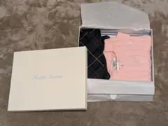 POLO Ralph Lauren 80　ペプラムカーディガン　チェックレギンス