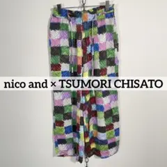 TSUMORI CHISATO ツモリチサト　刺繍変形スリット入りワイドパンツ TSUMORI CHISATO（ツモリチサト）の「S ﾔｼの木ﾚｰｽ（シャツ