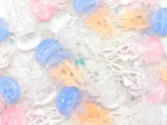 ♡おまとめ割引中♡【ＤＰ-１７０】デコパーツ　クラゲ風　可愛い