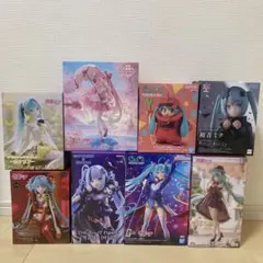 美少女系 初音ミク 雪ミク 桜ミク プライズフィギュア まとめ売り8体