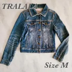【TRALALA】(M)　ジャケット　長袖　Gジャン　デニムジャケット
