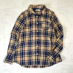 ガーデン garden シャツ 長袖 M チェック シンプル カジュアル