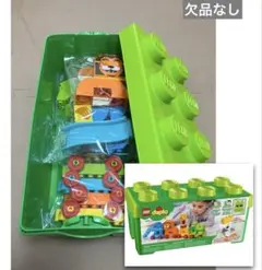 LEGO デュプロ みどりのコンテナボックス　どうぶつでんしゃ