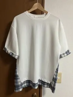 ★美品★ ノーブランド メンズ Ｔシャツ チェック柄