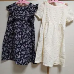 女児用ワンピース 2着セット 120&130