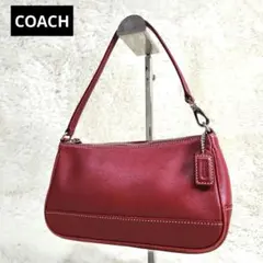 COACH ワンショルダーバッグ アクセサリーポーチ ボルドー レッド Y2K